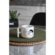 Ivart Kişiye Özel Seni Çöpte Bulalı 35 Yıl Oldu Baskılı Porselen Kupa T Kulplu Bardak-Doğum Günü-Hediye