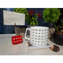 Ivart Küçük Kedi ve Köpek Temalı Lüks Kupa Bardak-Nescafe & Latte Fincanı-Motto