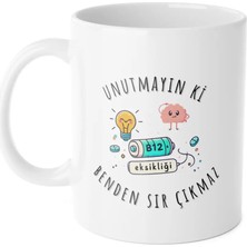 Ivart Unutmayın Ki Benden Sır ÇIKMAZ-B12- Baskılı Porselen Kupa Bardak-Yeni Yıl-Hediye