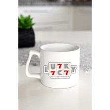 Ivart Melek Sayıları- 777-555-999-888-BASKILI Premium Porselen Kupa Bardak-Hediye-Motto