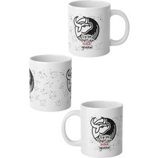 Ivart Boğa Burcu Baskılı Premium Porselen Kupa Bardak-Motto-Burç Kupası