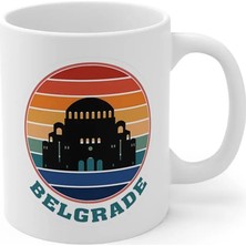 Ivart Belgrade Sırbistan Şehir Temalı Baskılı Premium Porselen Kupa Bardak