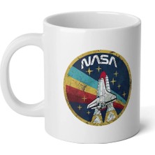 Ivart Nasa Logo Baskılı Premium Porselen Kupa Bardak-Motto-Hediye