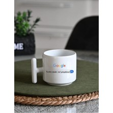 Ivart Kendimi Üzmeden Nasıl Yaşayabilirim Baskılı Porselen T Kulplu Kupa Bardak-Nescafe Fincanı-Motto