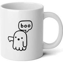 Ivart Hayalet "boo" Baskılı Premium Porselen Kupa Bardak