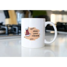 Ivart Bize Çay Versen Çay Baskılı Premium Porselen kupa bardak