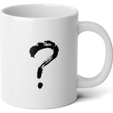 Ivart Soru Işareti Baskılı Premium Porselen kupa bardak