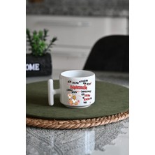 Ivart Sen Aklına Koyduğun Her Şeyi Başarırsın Baskılı Premium Porselen T Kulplu Kupa Bardak-Motto