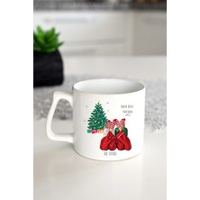 Ivart Kişiye Özel Yılbaşı Temalı Ad Soyad -Ömür Boyu Baskılı Porselen Lüks Kupa K-Yeni Yıl-Hediye