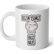Ivart Bizim Işimiz Business-Work Baskılı Premium Porselen Kupa Bardak-Office