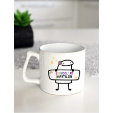 Ivart Erkekler-Erkolar Kapatılsın Baskılı Premium Porselen Kulplu Kupa Bardak-Motto-Hediye