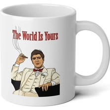 Ivart Tonny Montana-Scarface Baskılı Premium Porselen Kupa Bardak