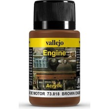 Vallejo 73818 40 Ml. Kahverengi Motor Kurumu, Motor Yüzeyi Efekti Boyası