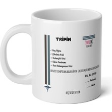 Ivart Kişiye Özel Tripin Ila*ç  Tasarım Baskılı Premium Beyaz Porselen Kupa Bardak-Hemşire, Doktor, Eczacı