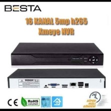 Alpotekno 16 Kanal 8 MP H265 Xmeye Nvr Güvenlik Kamerası Kayıt Cihaz KD-3618
