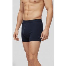 Balkonda Erkek Boxer Şort 4'lü Paket Esnek Pamuklu Slim Fit - Galaksi