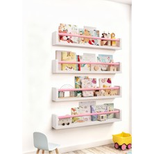 Özgürce 60 cm 4’lü Mdf Lam Montessori Raf ve Kitaplık Seti, Şık ve Fonksiyonel