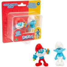 Giochi Preziosi Şirinler Renk Değiştiren 2’li Figür Paketi Şirin Baba ve Somurtkan Şirin