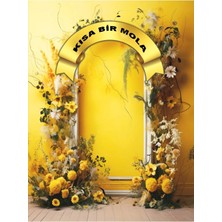 Promisebackdrop2 Kısa Bir Mola, Karne Panosu, Okul Etkinlik 200X200CM Ek Dikişli Kumaş Afiş