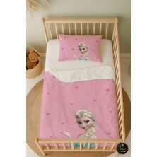 Özgürce Elsa Desenli Bebek Beşik Nevresim Takımı, Yumuşak ve Şık Tasarım