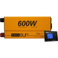 Mexxsun 12V 600W Ats Ups Şarjlı Tam Sinüs Inverter (Ekranlı) – MEX600TC