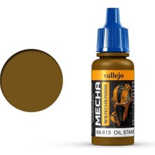 Vallejo 69813 18 Ml. Oil Stains (Gloss), Mecha Color Serisi Model Boyası