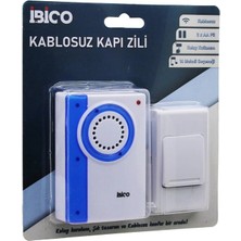 Go İthalat Wireles Kablosuz Kapı Zili Pilli 16 Farklı Melodi 50MT Çekim Alanı Pil = 2AA - Düğme = 23A (5468)