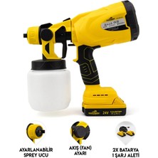 Astraltech Akülü Boya Püskürtme Tabancası Ayarlanabilir Sprey ve Fan Ayarı