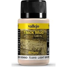 Vallejo 73810 40 Ml. Açık Kahverengi, Kalın Çamur Efekti Boyası