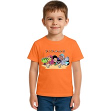 Sedirli Unisex Teen Titans Go Baskılı Çocuk Tişört Pamuklu Penye Kumaş