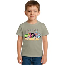Sedirli Unisex Teen Titans Go Baskılı Çocuk Tişört Pamuklu Penye Kumaş