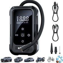 Bowie Şarjlı Digital Ekranlı Turbo Araba Lastik Şişirme Kompresörü Psı Basınç Göstergeli Kablosuz