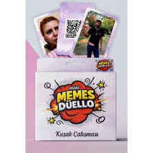 LUXMON Memes Mini Paket Düello Kuşak Çatışması Edisyonu Kart Oyunu Qr Destekli 45 Kart