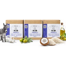 Şükran Ana Sabunları El Yapımı Pirinçli Eşek Sütü Sabunu 3'lü Set