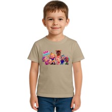 Sedirli Unisex Cry Babies Baskılı Çocuk Tişört Pamuklu Penye Kumaş