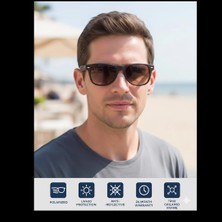 Exeline Col Premium Serisi Rb Kahve Model Polarize Erkek  Güneş Gözlüğü 53*18*132