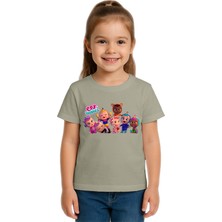 Sedirli Unisex Cry Babies Baskılı Çocuk Tişört Pamuklu Penye Kumaş
