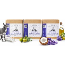 Şükran Ana Sabunları El Yapımı Lavantalı Eşek Sütü Sabunu 3'lü Set
