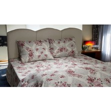 Tfn Home Pembe Güllü Çift Kişilik Nevresim Takımı