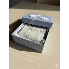 Şimo Butik Kız Erkek Çocuk Bebek Uzun Kollu Çıtçıtlı Body-Badi %100 Organik Pamuk 3.5-4-5-6 Yaş Ayı Vücut Taş