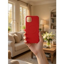 KumOziShop iPhone 11 Promax Uyumlu Mat Magsafe Özellikli Damla Desenli Kılıf