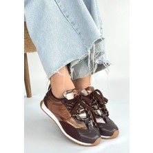 Erbilden Reat Siyah Cilt Bağcıklı  Paraşüt Detaylı Spor Ayakkabı