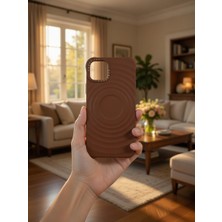 KumOziShop iPhone 11 Promax Uyumlu Mat Magsafe Özellikli Damla Desenli Kılıf