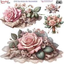 İstanbul Hobi Ütü ile Rub On Transfer Kağıdı 30X30CM RB-233