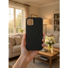 KumOziShop iPhone 11 Promax Uyumlu Mat Magsafe Özellikli Damla Desenli Kılıf