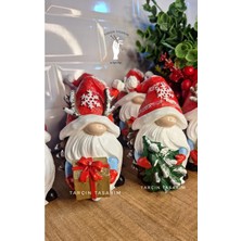 Tarçın Tasarım Yılbaşı Şans Cüceleri,gnome,yeni Yıl/yılbaşı Hediyesi,dekor Cüce (12*7cm Boyutunda)