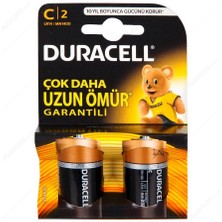 Mestore Duracell Alkalin C Orta Boy Pil 2'li Paket - 5000394076747