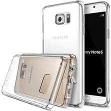 ZM Store Galaxy Note 5 Uyumlu Kılıf Süper Silikon Yumuşak Şeffaf Kapak