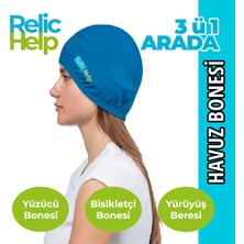 Relic Help Relichelp Havuz Bonesi, Yüzücü Bonesi, Bisikletçi Beresi, Kask Beresi, Yürüyüş Başlığı, Dayanıklı Bone