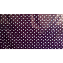 Mestore Florista Puantiye Mor Masa Örtüsü 1 Metre - 2706651123456